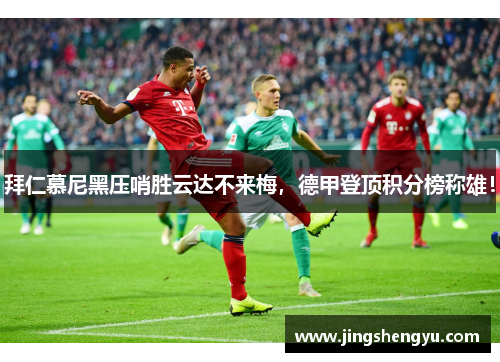 拜仁慕尼黑压哨胜云达不来梅，德甲登顶积分榜称雄！